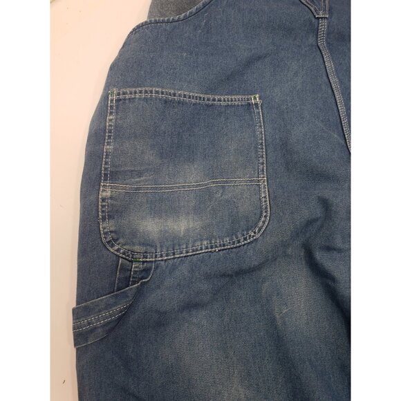 Liberty Men's Denim Blue Bib Overalls 100% Cotton Original Fit Size 50x30 - Picture 12 of 16